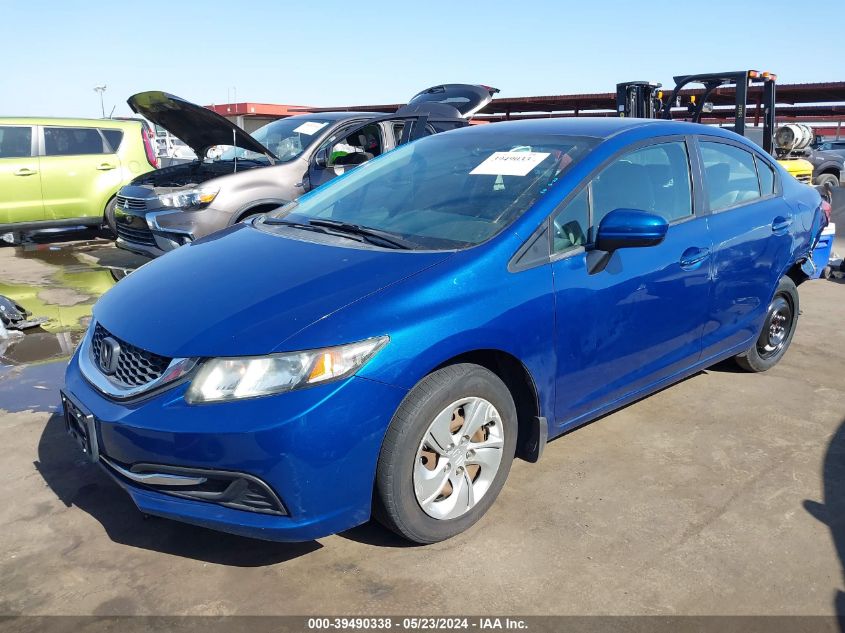 2014 Honda Civic Lx VIN: 19XFB2F50EE200961 Lot: 39490338