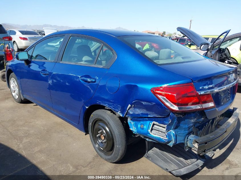 2014 Honda Civic Lx VIN: 19XFB2F50EE200961 Lot: 39490338