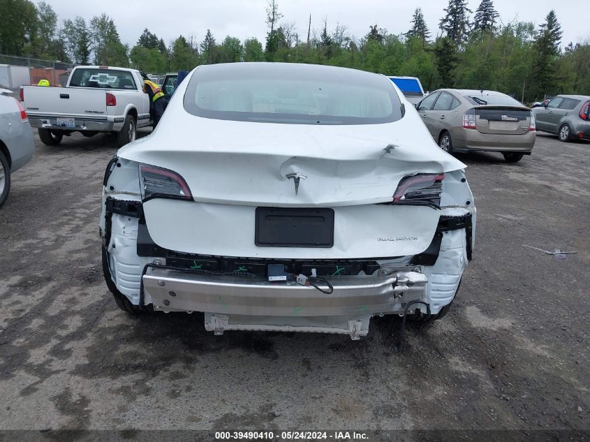 2020 Tesla Model 3 Long Range Dual Motor All-Wheel Drive VIN: 5YJ3E1EBXLF606913 Lot: 39490410