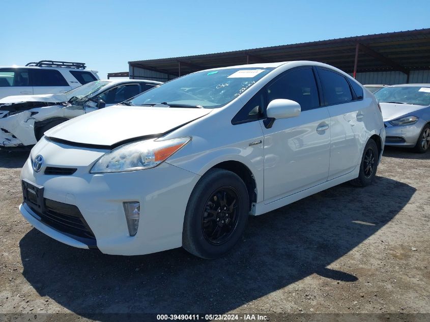 2013 Toyota Prius Two VIN: JTDKN3DU7D5681016 Lot: 39490411