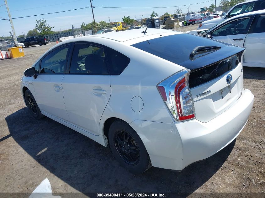 2013 Toyota Prius Two VIN: JTDKN3DU7D5681016 Lot: 39490411