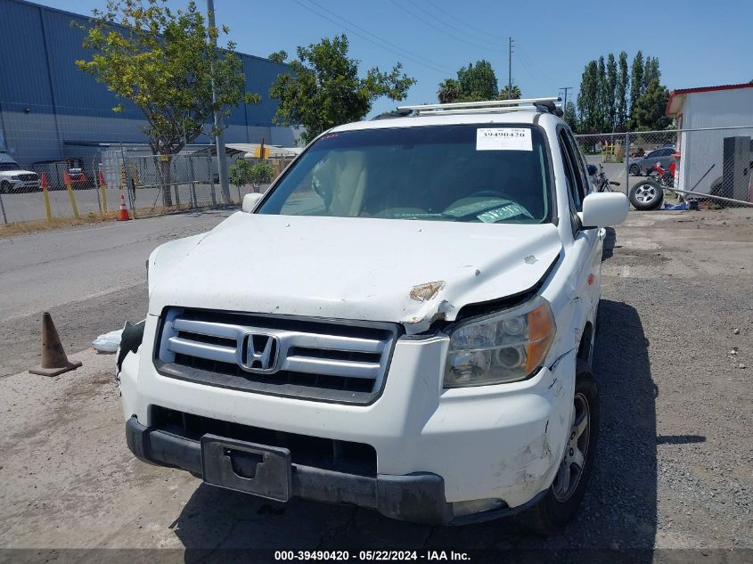 2006 Honda Pilot Ex-L VIN: 2HKYF18546H561854 Lot: 39490420