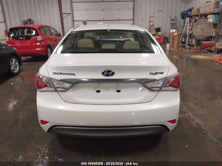 2012 Hyundai Sonata Hybrid VIN: KMHEC4A41CA038370 Lot: 39490509