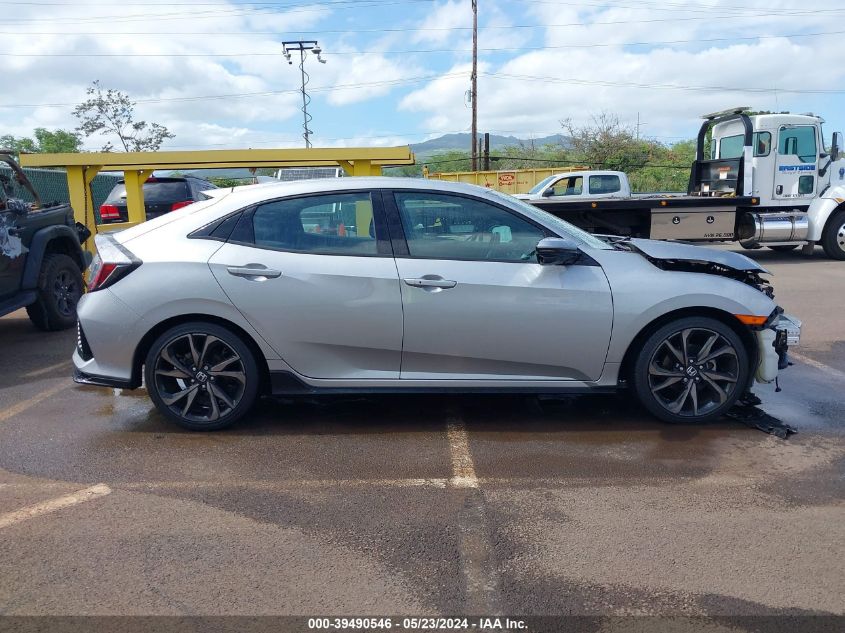 2018 Honda Civic Sport Touring VIN: SHHFK7H92JU229541 Lot: 39490546