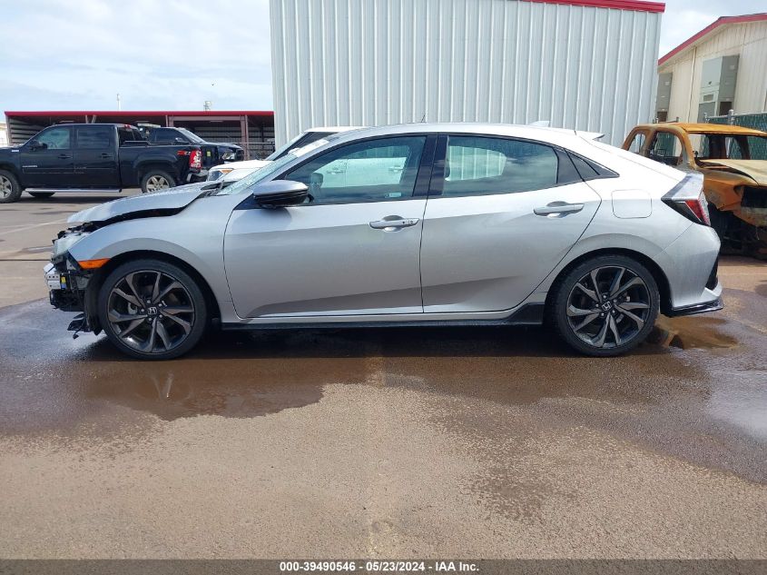 2018 Honda Civic Sport Touring VIN: SHHFK7H92JU229541 Lot: 39490546