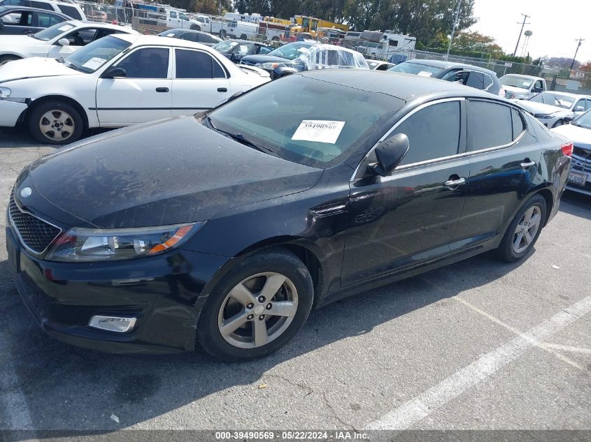 2014 Kia Optima Lx VIN: 5XXGM4A78EG301756 Lot: 39490569