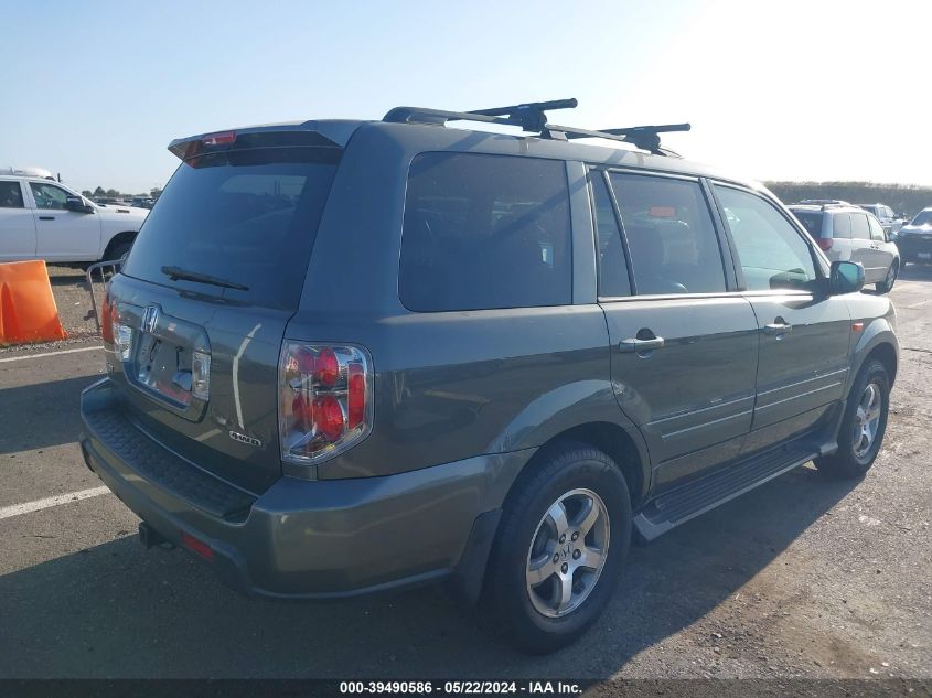 2007 Honda Pilot Ex-L VIN: 2HKYF18717H528507 Lot: 39490586