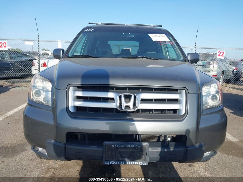 2007 Honda Pilot Ex-L VIN: 2HKYF18717H528507 Lot: 39490586