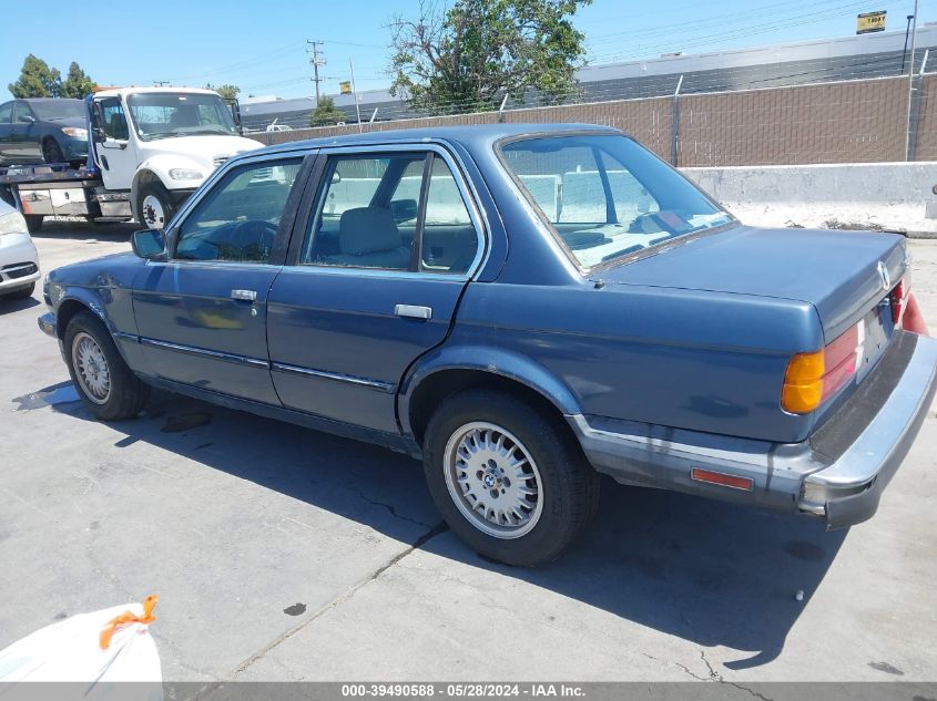 1986 BMW 325 E Automatic VIN: WBAAE6409G0994478 Lot: 39490588