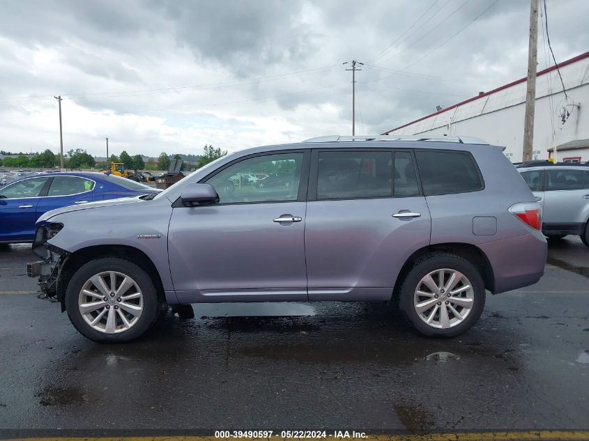 2010 Toyota Highlander Hybrid Limited V6 VIN: JTEJW3EH4A2045639 Lot: 39490597