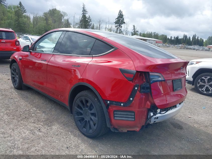 2023 Tesla Model Y Awd/Long Range Dual Motor All-Wheel Drive VIN: 7SAYGDEE7PA116026 Lot: 39490611