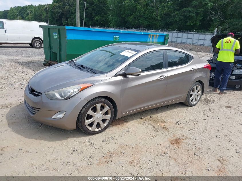 2012 Hyundai Elantra Limited VIN: 5NPDH4AE5CH091589 Lot: 39490616