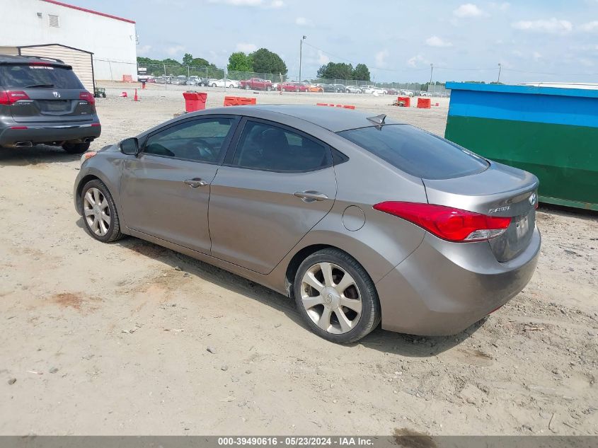 2012 Hyundai Elantra Limited VIN: 5NPDH4AE5CH091589 Lot: 39490616