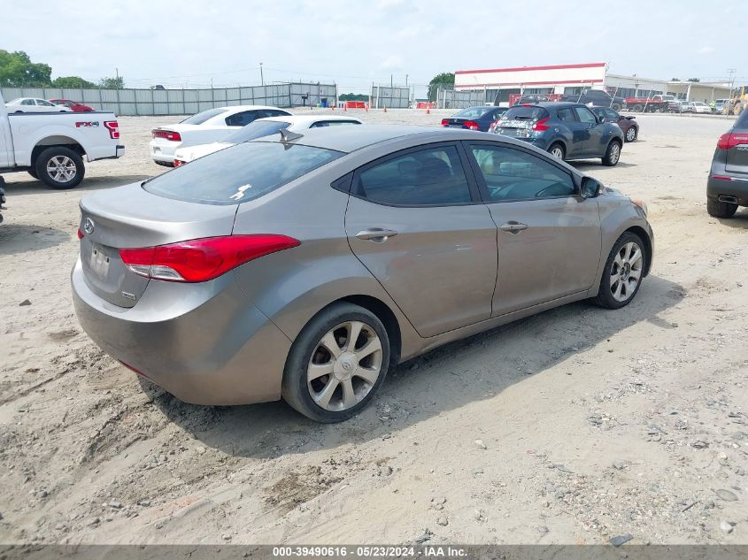 2012 Hyundai Elantra Limited VIN: 5NPDH4AE5CH091589 Lot: 39490616