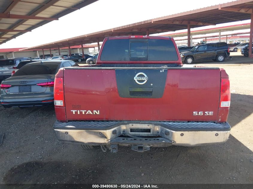 2008 Nissan Titan Se VIN: 1N6AA06A48N329572 Lot: 39490630