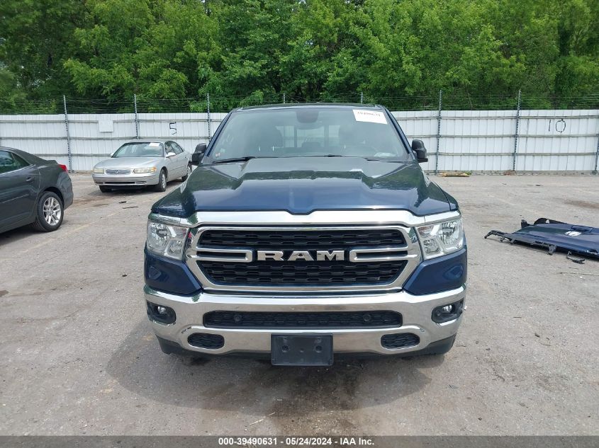 2022 Ram 1500 Big Horn 4X4 5'7 Box VIN: 1C6RRFFG2NN187814 Lot: 39490631