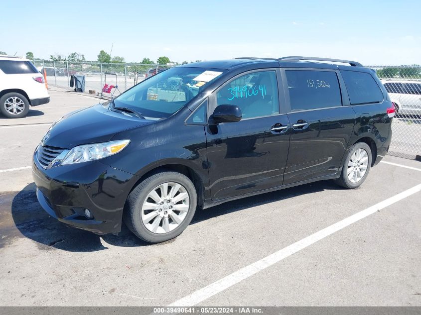 2014 Toyota Sienna Xle 7 Passenger VIN: 5TDDK3DCXES074192 Lot: 39490641