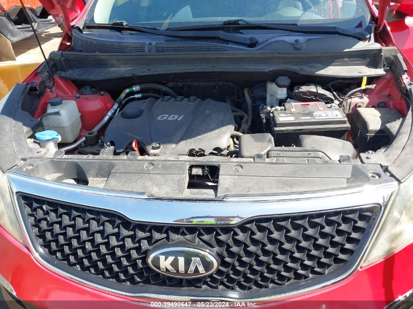 2014 Kia Sportage Lx VIN: KNDPB3AC3E7662821 Lot: 39490647