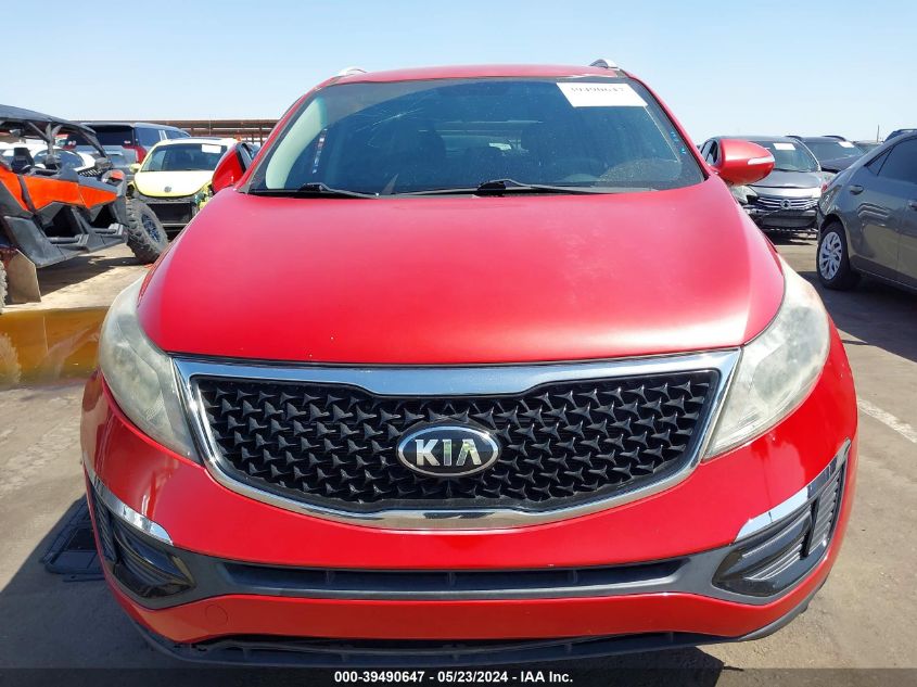 2014 Kia Sportage Lx VIN: KNDPB3AC3E7662821 Lot: 39490647