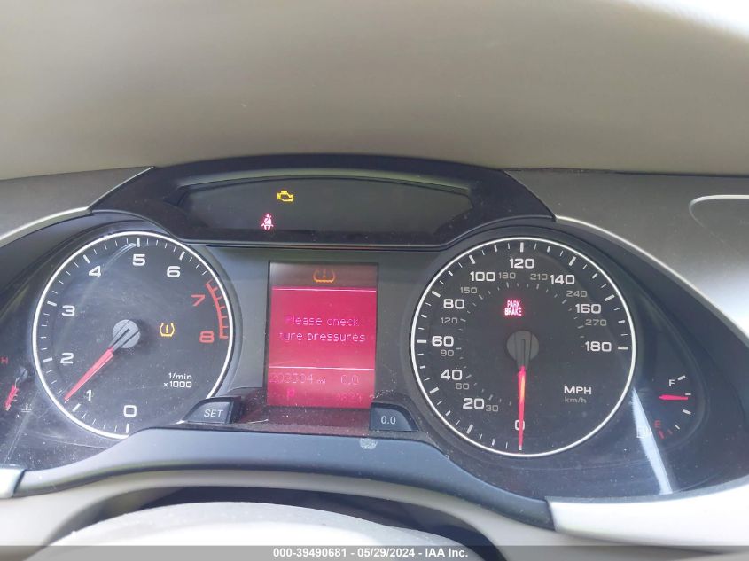 2009 Audi A4 2.0T Avant VIN: WAUXF78KX9A225509 Lot: 39490681