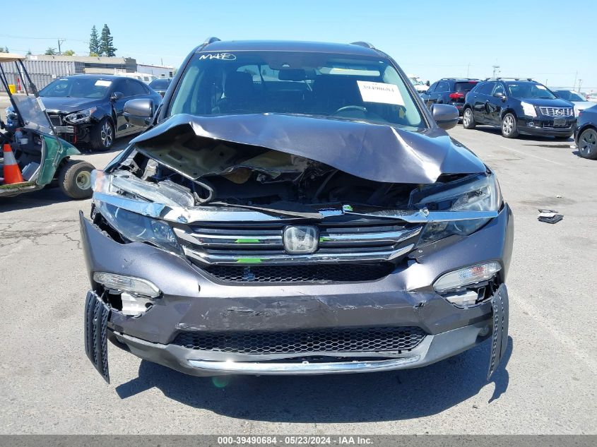 2017 Honda Pilot Elite VIN: 5FNYF6H03HB092873 Lot: 39490684