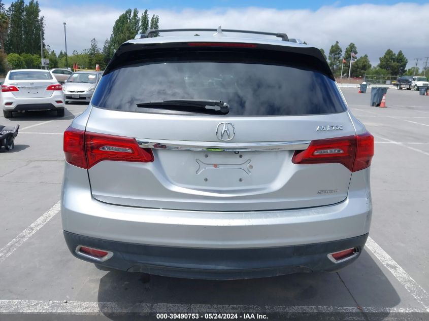 2014 Acura Mdx VIN: 5FRYD4H29EB018802 Lot: 39490753