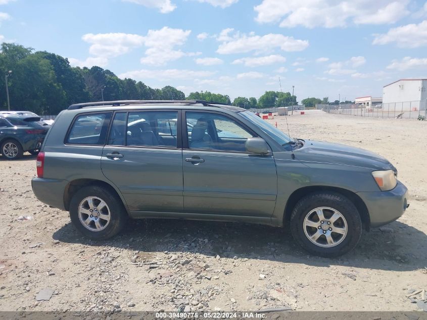 2007 Toyota Highlander VIN: JTEGD21A670163425 Lot: 39490775