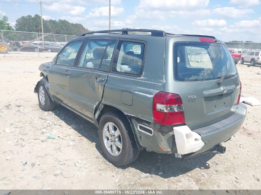 2007 Toyota Highlander VIN: JTEGD21A670163425 Lot: 39490775