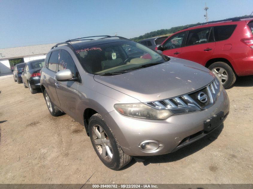 2010 Nissan Murano Sl VIN: JN8AZ1MW0AW101668 Lot: 39490782