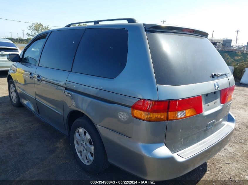 2002 Honda Odyssey Ex-L VIN: 2HKRL180X2H501153 Lot: 39490843