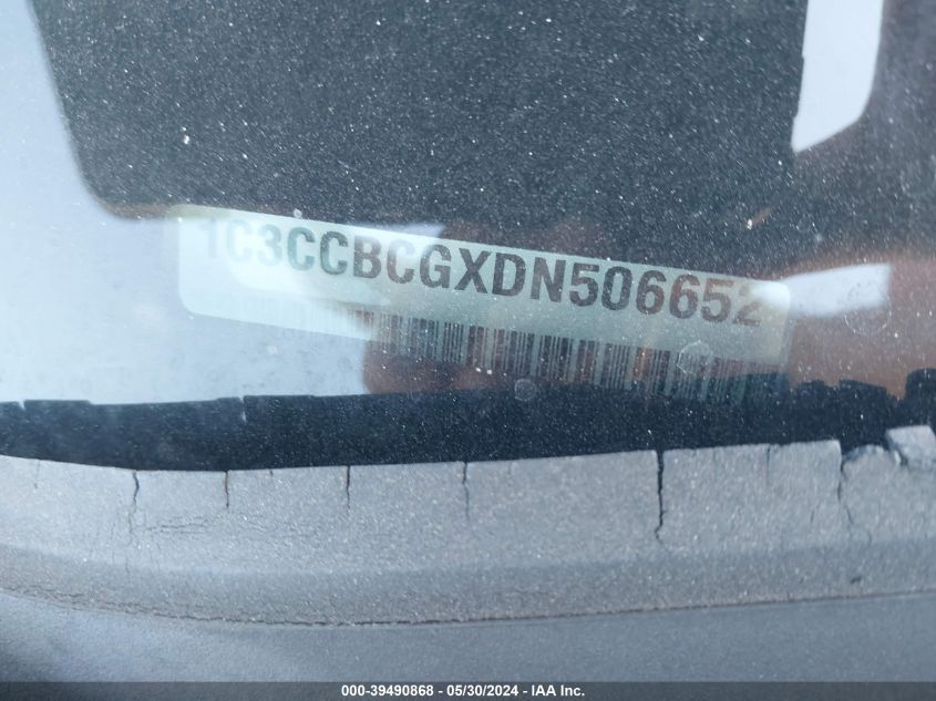 2013 Chrysler 200 Limited VIN: 1C3CCBCGXDN506652 Lot: 39490868