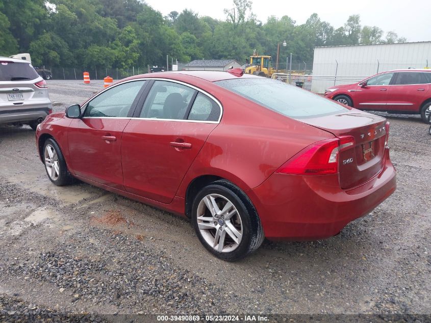 2014 Volvo S60 T5/T5 Platinum/T5 Premier/T5 Premier Plus VIN: YV1612FS5E1284121 Lot: 39490869