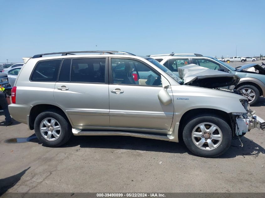 2002 Toyota Highlander Limited V6 VIN: JTEGF21A320056853 Lot: 39490899