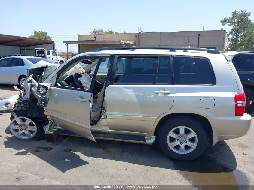 2002 Toyota Highlander Limited V6 VIN: JTEGF21A320056853 Lot: 39490899