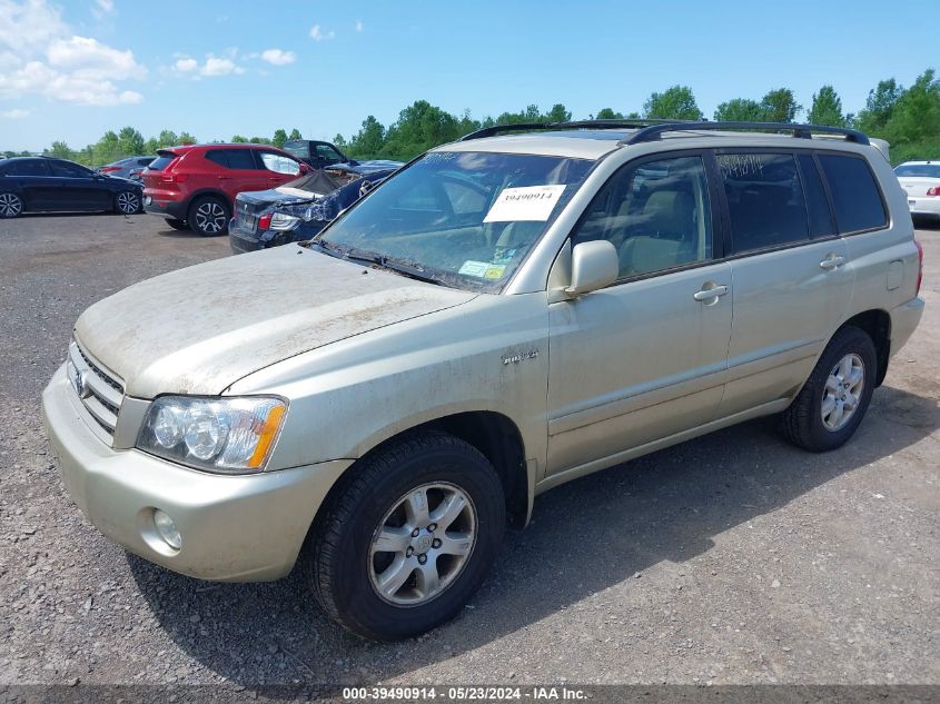 2003 Toyota Highlander Limited V6 VIN: JTEHF21A030145236 Lot: 39490914