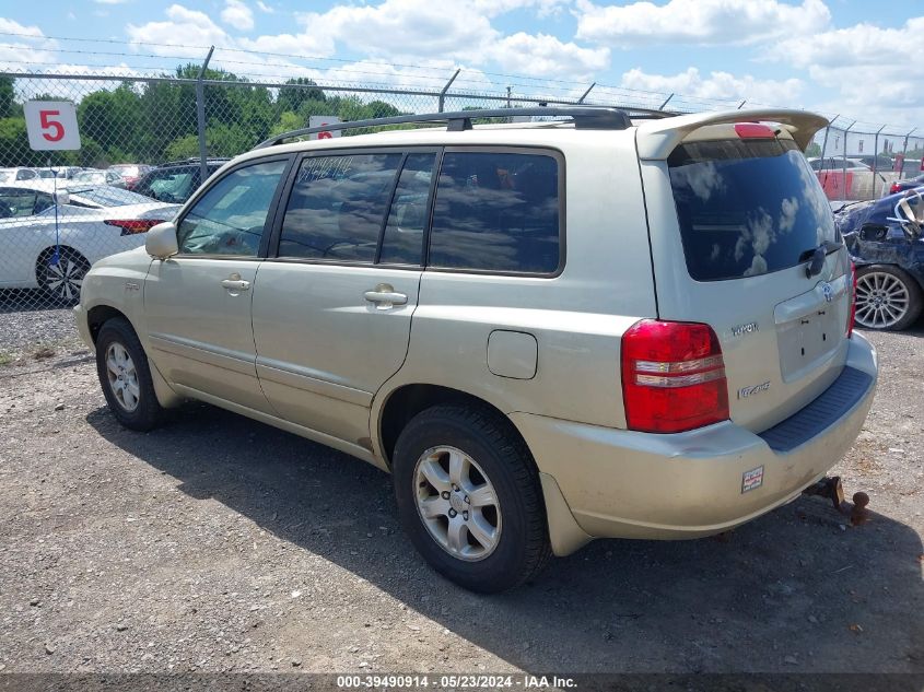 2003 Toyota Highlander Limited V6 VIN: JTEHF21A030145236 Lot: 39490914