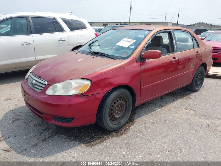 2003 Toyota Corolla Le VIN: JTDBR32EX32007748 Lot: 39490961