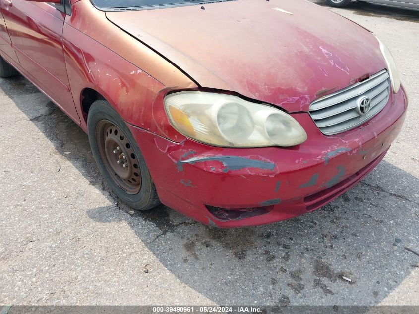 2003 Toyota Corolla Le VIN: JTDBR32EX32007748 Lot: 39490961