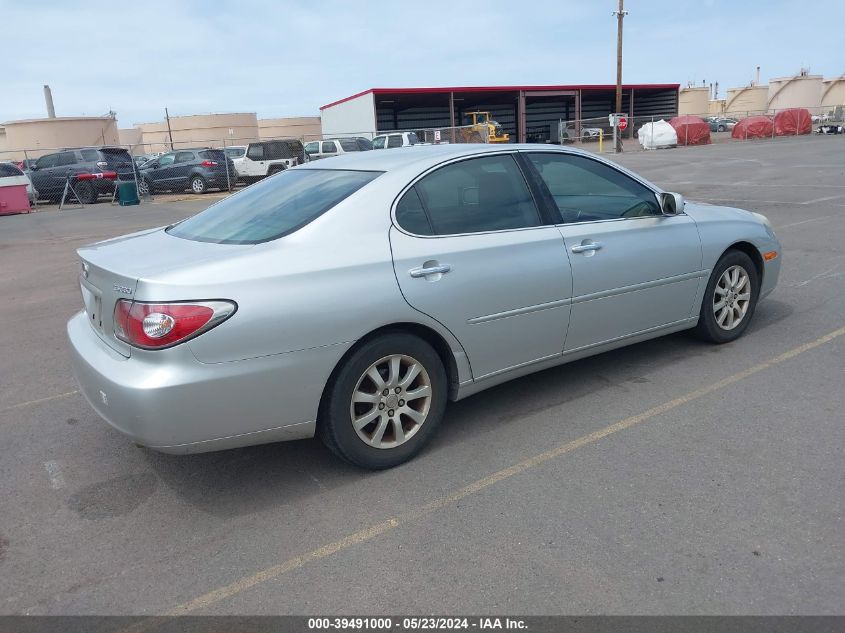 2004 Lexus Es 330 VIN: JTHBA30G940020448 Lot: 39491000