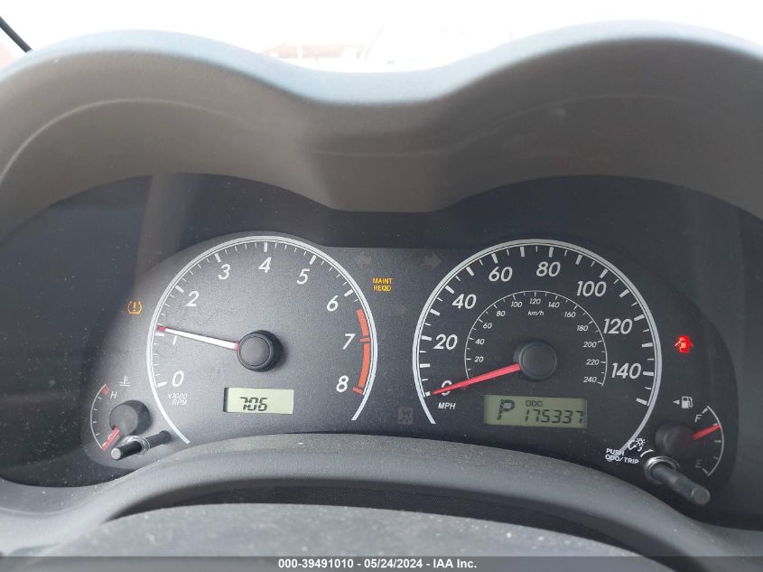 2009 Toyota Corolla Le VIN: 1NXBU40E19Z108595 Lot: 39491010