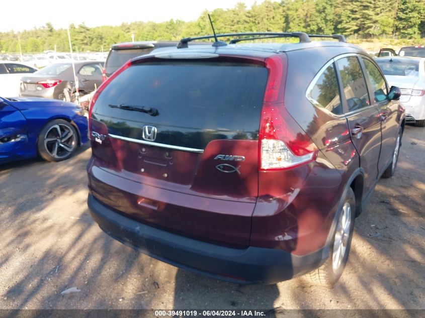 2013 Honda Cr-V Ex-L VIN: 5J6RM4H78DL048848 Lot: 39491019