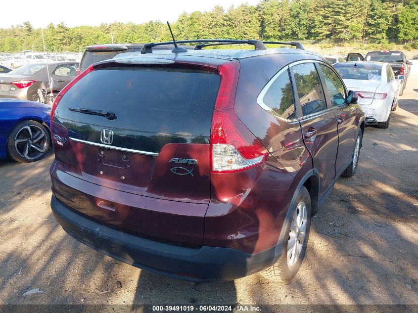 2013 Honda Cr-V Ex-L VIN: 5J6RM4H78DL048848 Lot: 39491019