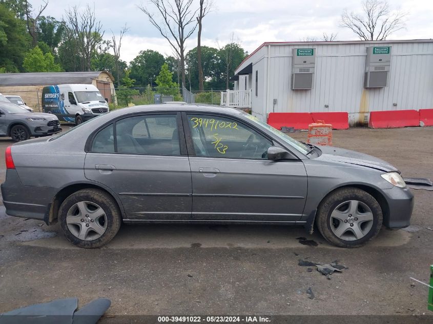 2004 Honda Civic Ex VIN: 2HGES25724H612446 Lot: 39491022