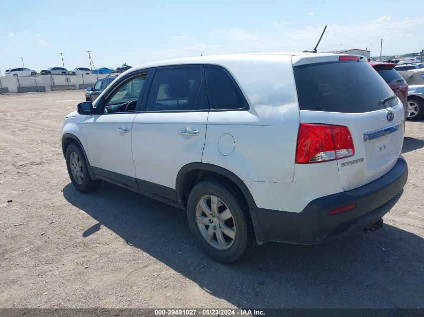 2011 Kia Sorento Lx VIN: 5XYKT3A17BG128290 Lot: 39491027