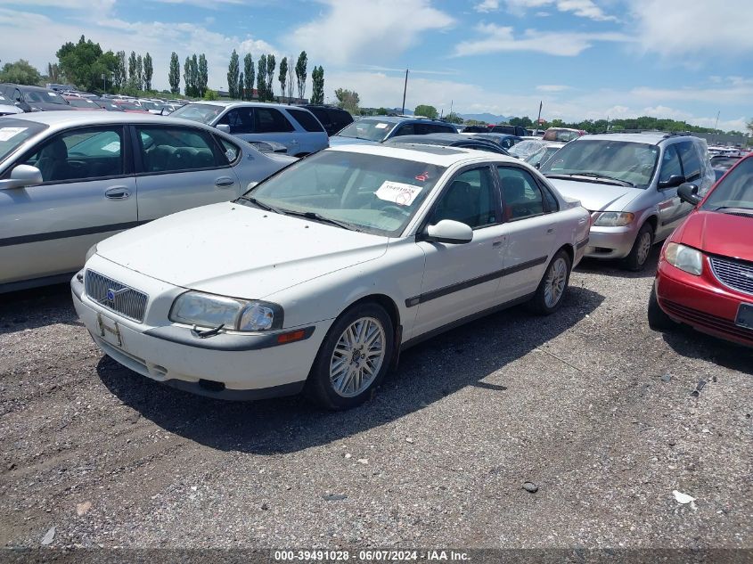 2002 Volvo S80 2.9 VIN: YV1TS92D421243460 Lot: 39491028