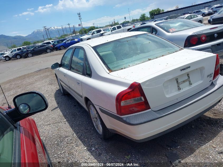 2002 Volvo S80 2.9 VIN: YV1TS92D421243460 Lot: 39491028