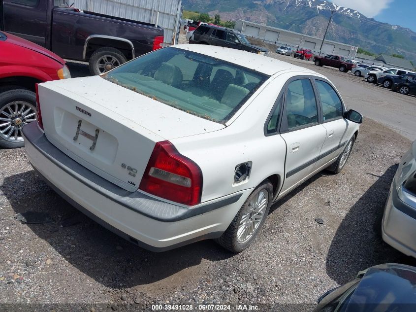 2002 Volvo S80 2.9 VIN: YV1TS92D421243460 Lot: 39491028