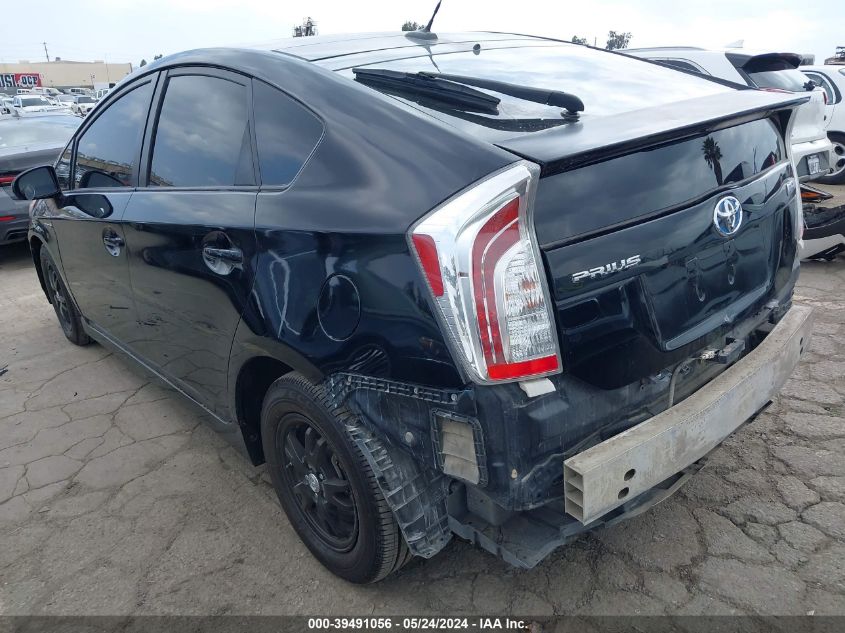 2013 Toyota Prius Three VIN: JTDKN3DU7D1721103 Lot: 39491056