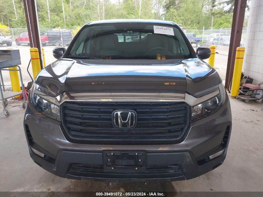 2022 Honda Ridgeline Rtl VIN: 5FPYK3F5XNB029460 Lot: 39491072