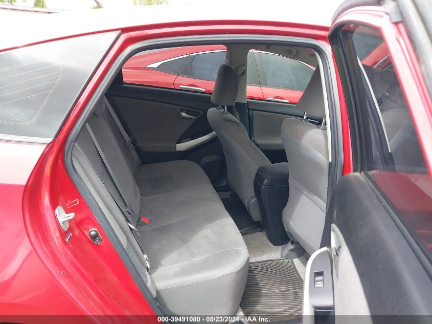 2012 Toyota Prius Three VIN: JTDKN3DU8C1615189 Lot: 39491080